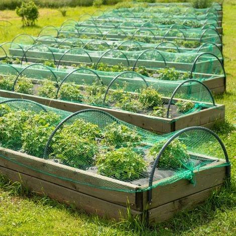 Rete Di Protezione Anti Uccelli In Polietilene 2x10m Maglia 15x15mm Resistente A Raggi UV - immagine 2