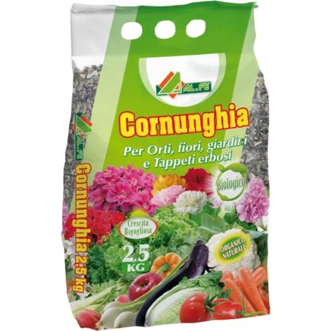 Cornunghia Naturale Concime Organico In Scaglie Lenta Cessione Sacco 2,5 Kg