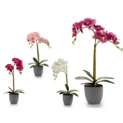 Fiore Decorativo Plastica Orchidea