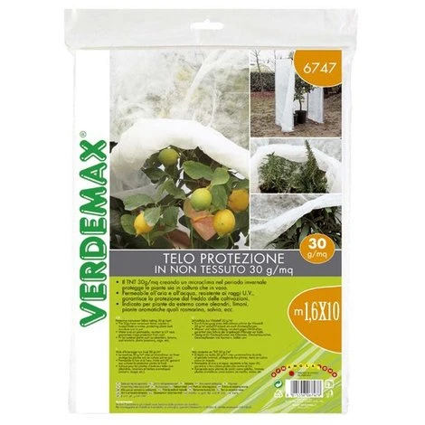 VELO DI PROTEZIONE IN TNT 30 GR/MQ 1,6X10 M SPECIFICO LIMONI Verdemax