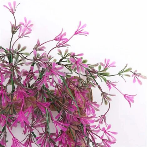 2 Pezzi Faux Ivy Pianta Di Edera Artificiale Ivy Fall Foglia Di Edera Artificiale Decorazioni Di Nozze Falsi Glicine Decorazioni Per Feste In Giardino - Rosso - immagine 3