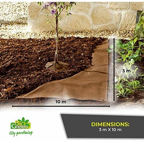 Bio Green Vello Per Bio-pacciamatura Anti-infestante, Marrone - immagine 3