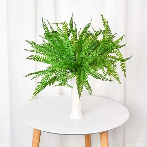 SOEKAVIA 3 Pezzi Arbusti Di Piante Di Felce Di Boston Artificiale Cespugli Verdi Per Interni Esterni Giardino Di Casa Ufficio Portico Decorazioni Per Matrimoni - immagine 3