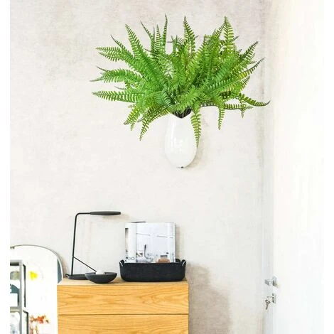 SOEKAVIA 3 Pezzi Arbusti Di Piante Di Felce Di Boston Artificiale Cespugli Verdi Per Interni Esterni Giardino Di Casa Ufficio Portico Decorazioni Per Matrimoni - immagine 4