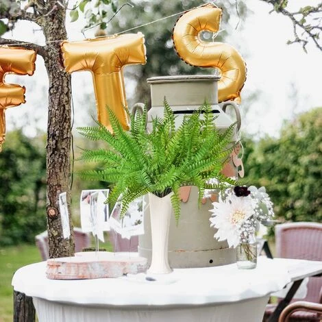 SOEKAVIA 3 Pezzi Arbusti Di Piante Di Felce Di Boston Artificiale Cespugli Verdi Per Interni Esterni Giardino Di Casa Ufficio Portico Decorazioni Per Matrimoni - immagine 5