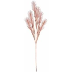 Ramo Artificiale Decorativo Infinity Con 6 Piume Decorazione Natalizia Per Interno H 80 Cm -Rosa