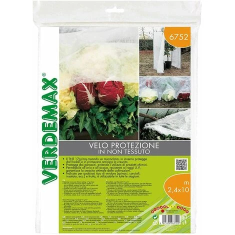 Telo Di Copertura Antigelo Per Protezione Di Piante, Coltivazioni, Orto In TNT - 2,4x10 Metri