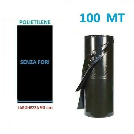 TELO FILM PACCIAMATURA BOBINA DA 100 M CHIUSA NON FORATO LARG. 90 Cm