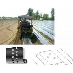 TELO PACCIAMATURA FORATO FILM POLIETILENE PER ORTO FORI PASSO 40 10/100 MT 30508 MT 10