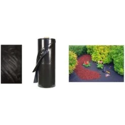 TELO PACCIAMATURA 110CM X 100 METRI NO FORI FILM POLIETILENE ANTI ERBA PER ORTO