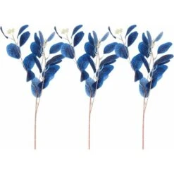 3 Pezzi Foglie Di Eucalipto Steli Sfusi Steli Verdi Artificiali Rami Di Piante Di Eucalipto Finti Per La Disposizione Dei Fiori Centrotavola Vaso Bouquet Da Sposa (rosso)