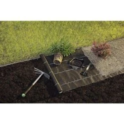 TELO PACCIAMATURA NERO MT 1,05 X 100 =MQ 105 ANTI ERBACCE PER ORTO, GIARDINO, STABILIZZAZIONE UV