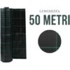 RETE PACCIAMATURA NERA 105 Gr/m­² ROTOLO DA 50 METRI PER ORTO E GIARDINO ANTIERBACCE