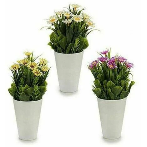 Pianta Decorativa Margarita Plastica (12 X 21 X 12 Cm) (12 Unità ) - immagine 2