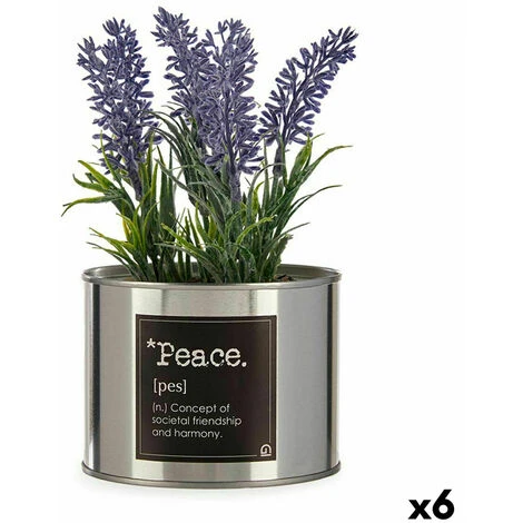 Pianta Decorativa Plastica Lavanda Lattina 6 UnitÃ