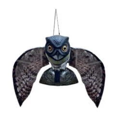 SPAVENTA VOLATILI GUFO STARS • + SUPPORTO H.CM 110