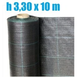 TELO PER PACCIAMATURA NERO QUADRETTATO TESSUTO POLIPROPILENE ANTISTRAPPO - MT 10 X 3,30 H