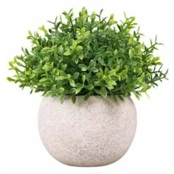 Piante Artificiali Piante Finte In Plastica Per Interni Con Vaso Grigio Decorazione Erba Finta Per Matrimonio Tavolo Da Ufficio All'aperto Giardino Nuovo Regalo Per La Casa 13x13x9cm