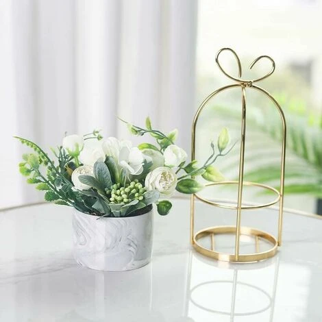 Fiori Di Seta Artificiale Con Vaso - Bouquet Di Ortensie E Crisantemi Per Decorazioni Per La Casa, Matrimoni, Centrotavola, Soggiorno O Ufficio - immagine 3