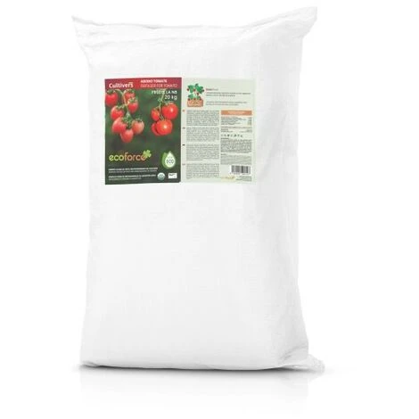 CULTIVERS Concime Biologico Per Pomodori 20 Kg. Fertilizzante Microgranulato Organico E Naturale Al 100%. Migliora La Produttività Delle Colture