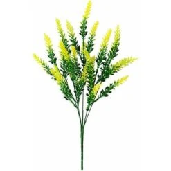Lotti Fiori Artificiali Di Plastica Gialla Lavanda Fiori Finti Gialli Artificiali Decorazione Per Feste, Matrimoni, Casa, Ristorante